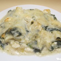 Feta-Spinat-Lasagne